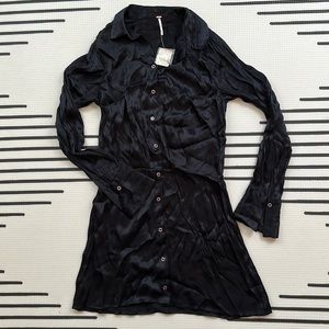 Free People Sheena Silky Dress-Size M
